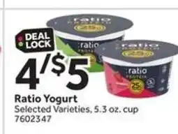 Stop&Shop Ratio Yogurt offer