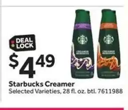 Stop&Shop Starbucks Creamer offer