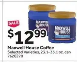 Stop&Shop Maxwell House Coffee offer