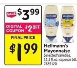 Stop&Shop Hellmann's Mayonnaise offer