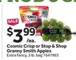 Stop&Shop Cosmic Crisp or Stop & Shop Granny Smith Apples offer