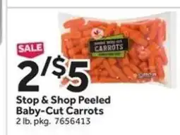 Stop&Shop Stop & Shop Peeled Baby-Cut Carrots offer