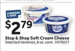 Stop&Shop Stop & Shop Soft Cream Cheese offer