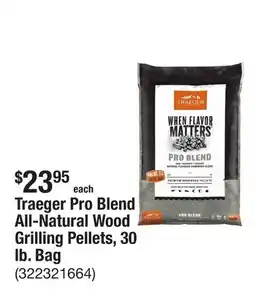 The Home Depot Traeger Pro Blend All-Natural Wood Grilling Pellets, 30 lb. Bag offer