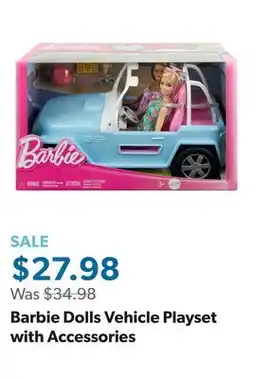 Sam's Club Barbie Dolls Vehicle Playset with Accessories offer