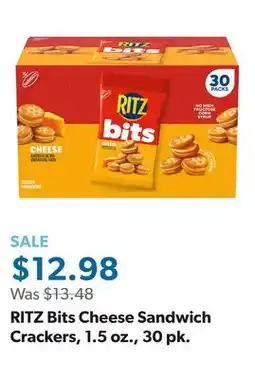Sam's Club RITZ Bits Cheese Sandwich Crackers, 1.5 oz., 30 pk offer