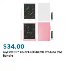 Sam's Club myFirst 10 Color LCD Sketch Pro Neo Pad Bundle offer