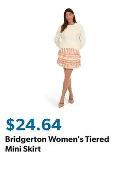 Sam's Club Bridgerton Women's Tiered Mini Skirt offer