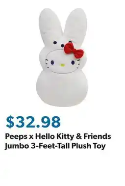 Sam's Club Peeps x Hello Kitty & Friends Jumbo 3-Feet-Tall Plush Toy offer