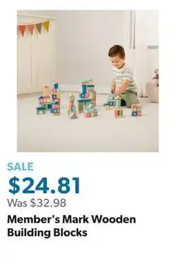 Sam's Club Member's Mark Wooden Building Blocks offer