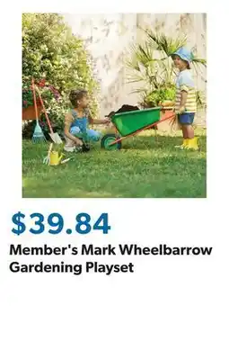 Sam's Club Member's Mark Wheelbarrow Gardening Playset offer