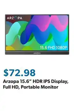 Sam's Club Arzopa 15.6 HDR IPS Display, Full HD, Portable Monitor offer