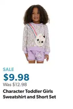 Sam's Club Character Toddler Girls Sweatshirt and Short Set offer