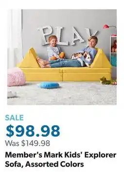 Sam's Club Member's Mark Kids' Explorer Sofa, Assorted Colors offer
