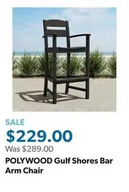 Sam's Club POLYWOOD Gulf Shores Bar Arm Chair offer