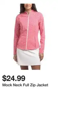 TJ Maxx Mock Neck Full Zip Jacket offer