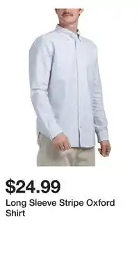 TJ Maxx Long Sleeve Stripe Oxford Shirt offer