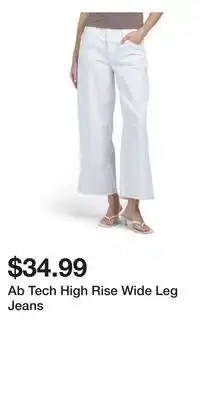TJ Maxx Ab Tech High Rise Wide Leg Jeans offer