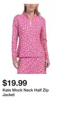 TJ Maxx Kate Mock Neck Half Zip Jacket offer