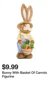 TJ Maxx Bunny With Basket Of Carrots Figurine offer
