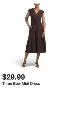 TJ Maxx Three Bow Midi Dress offer