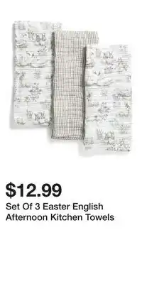 TJ Maxx Set Of 3 Easter English Afternoon Kitchen Towels offer