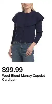 TJ Maxx Wool Blend Murray Capelet Cardigan offer