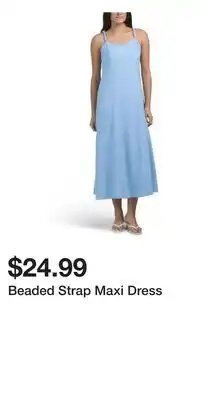 TJ Maxx Beaded Strap Maxi Dress offer