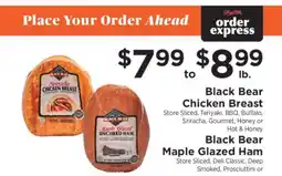 ShopRite Black Bear Chicken Breast & Maple Glazed Ham offer