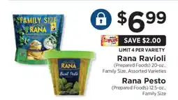 ShopRite Rana Ravioli / Rana Pesto offer