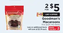 ShopRite Goodman's Macaroons offer