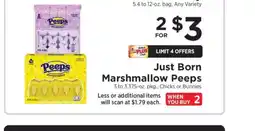 ShopRite Just Born Marshmallow Peeps offer
