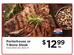 ShopRite Porterhouse or T-Bone Steak offer