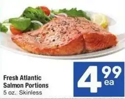 Albertsons Fresh Atlantic Salmon Portions offer
