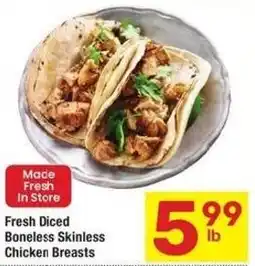 Albertsons Fresh Diced Boneless Skinless Chicken Breasts offer