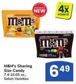 Albertsons M&M's Sharing Size Candy offer