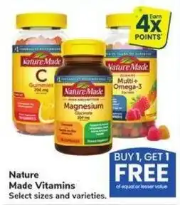 Albertsons Nature Made Vitamins offer