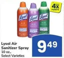 Albertsons Lysol Air Sanitizer Spray offer