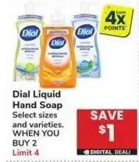 Albertsons Dial Liquid Hand Soap offer