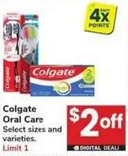Albertsons Colgate Oral Care offer