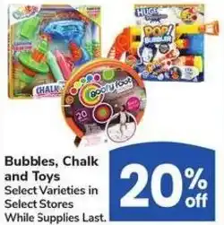 Albertsons Bubbles, Chalk and Toys offer