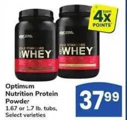 Albertsons Optimum Nutrition Protein Powder offer