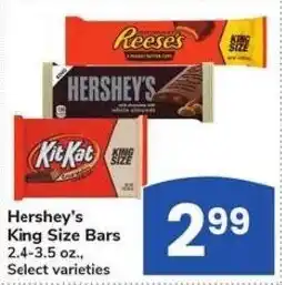 Albertsons Hershey's King Size Bars offer