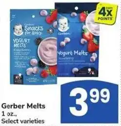 Albertsons Gerber Melts offer