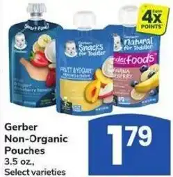 Albertsons Gerber Non-Organic Pouches offer