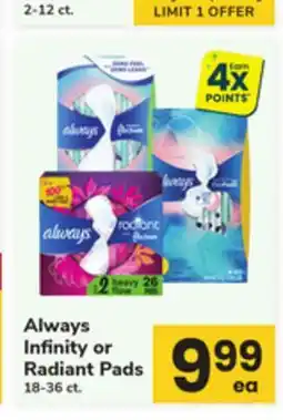 ACME Always Infnity or Radiant Pads offer