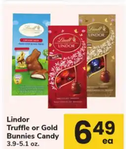 ACME Lindor Truffle or Gold Bunnies Candy offer