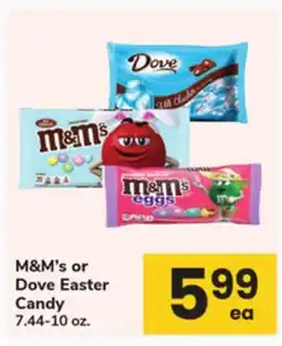 ACME M & M' s or Dove Easter Candy offer