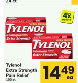 ACME Tylenol Extra Strength Pain Relief offer