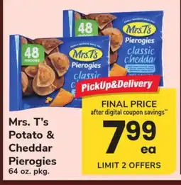 ACME Mrs.T's Potato & Cheddar Pierogies offer